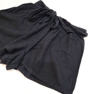 ABOUND linen blend black shorts